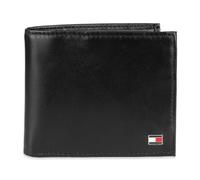 Tommy Hilfiger - Cartera de Piel para Hombre, Fina, con Bloqueo RFID y Tarjetero extraíble, Incluye Caja de Regalo - Negro - Talla única
