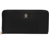 Tommy Hilfiger Cartera Mujer Icon con Cierre de Cremallera, Negro (Black), Talla Única