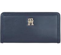 Tommy Hilfiger TH Monotype large Cartera 18.5 cm azul