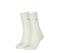 Tommy Hilfiger Casual Calcetines clásicos, Blanco Crudo, 39-42 Mujeres