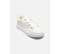 Tommy Hilfiger Sneaker con Suela Cupsole Mujer Casual con Borreguito, Blanco (Ecru), 38