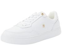 Tommy Hilfiger Casual Cupsole Sneaker Fw0Fw09022, Parte Superior Baja Mujer, White (White/Ecru), 38 EU