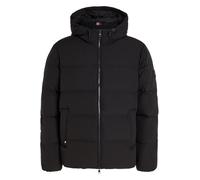 Tommy Hilfiger Cazadora Acolchada Hombre Down Hooded Puffer Jacket con Capucha, Negro (Black), XL
