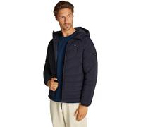 Tommy Hilfiger Cazadora acolchada Hombre Mid Quilt con capucha, Azul (Desert Sky), L