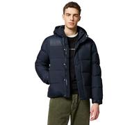 Tommy Hilfiger Cazadora Acolchada Hombre Mix Down Hooded Puffer Jacket con Capucha, Azul (Desert Sky), S