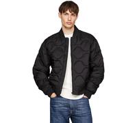 Tommy Hilfiger Cazadora acolchada Hombre Onion Quilted Bomber Cazadora de entretiempo, Negro (Black), L