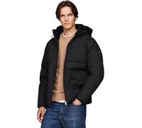 Tommy Hilfiger Cazadora acolchada Hombre Rockie Utility con capucha, Negro (Black), L