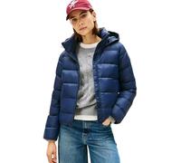 Tommy Hilfiger Cazadora acolchada Mujer Down Casual Jacket con capucha, Azul (Dark Night Navy), M