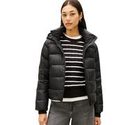 Tommy Hilfiger Cazadora acolchada Mujer Down Casual Jacket con capucha, Negro (Black), XXL