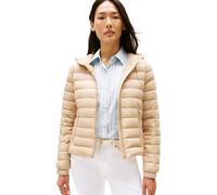 Tommy Hilfiger Cazadora acolchada Mujer Down Hooded Jacket con cierre de cremallera, Beige (Beige), XL