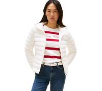 Tommy Hilfiger Cazadora acolchada Mujer Down Hooded Jacket con cierre de cremallera, Blanco (Ivory Silk), XS