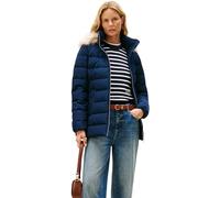 Tommy Hilfiger Cazadora acolchada Mujer Down Slim con borreguito, Azul (Dark Night Navy), XL