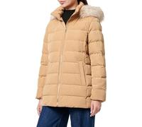 Tommy Hilfiger Cazadora Acolchada Mujer Heritage Down Tyra Jacket With Fur Larga, Verde (Classic Khaki), L