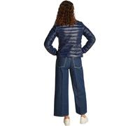 Tommy Hilfiger Cazadora acolchada Mujer Mock Neck ligera, Azul (Dark Night Navy), L