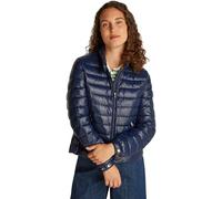 Tommy Hilfiger Cazadora acolchada Mujer Mock Neck ligera, Azul (Dark Night Navy), M