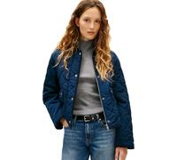 Tommy Hilfiger Cazadora acolchada Mujer Padded Flag impermeable, Azul (Dark Night Navy), S