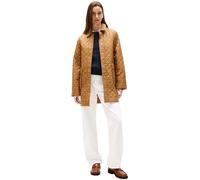 Tommy Hilfiger Cazadora acolchada Mujer Padded Nylon Quilted larga, Marrón (Hickory), L