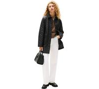 Tommy Hilfiger Cazadora acolchada Mujer Padded Nylon Quilted larga, Negro (Black), XS