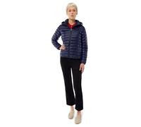 Tommy Hilfiger Cazadora acolchada Mujer Padded Slim con capucha, Azul (Dark Night Navy), L