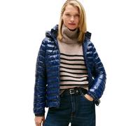 Tommy Hilfiger Cazadora acolchada Mujer Padded Slim con capucha, Azul (Dark Night Navy), S