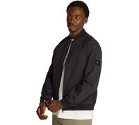 Tommy Hilfiger Cazadora bomber Hombre Branded con cuello tipo béisbol, Negro (Black), M