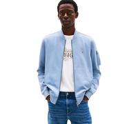 Tommy Hilfiger Cazadora bomber Hombre Essential con cremallera, Azul (Brisk Blue), S