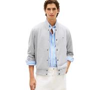Tommy Hilfiger Essential Terry Bomber MW0MW42470 - Chaqueta Bomber para Hombre, Color Gris, Talla S