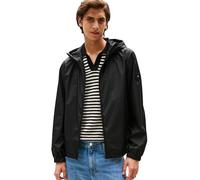 Tommy Hilfiger Cazadora de entretiempo Hombre con capucha, Negro (Black), XL
