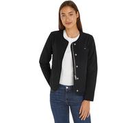 Tommy Hilfiger Cazadora Mujer Jersey Lined Jacket Ligera, Negro (Black), XS