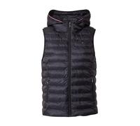 Tommy Hilfiger Chaleco Mujer Padded Global Stripe Vest con capucha, Azul (Desert Sky), XXS