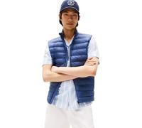 Tommy Hilfiger Chaleco Hombre Packable Recycled Vest cuello alto, Azul (Faded Indigo), M