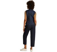 Tommy Hilfiger Chaleco Mujer Down Quilted Collarless Vest Fino, Azul (Dark Night Navy), S