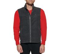 Tommy Hilfiger Chaleco polar Vestpolar para hombre, gris oscuro, S
