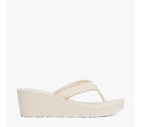 Tommy Hilfiger Chanclas Mujer Wedge Beach Sandal con plataforma, Marfil (Muslin), 37