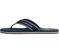 Tommy Hilfiger Chanclas Hombre Beach Sandal ancha sandalias de dedo, Azul (Desert Sky), 43