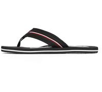 Tommy Hilfiger Chanclas Hombre Corporate Beach Sandal Zapatillas de dedo, Negro (Black), 42