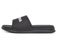 Tommy Hilfiger Chanclas Hombre Dual Density Pool Slide con logotipo, Negro (Black), 43