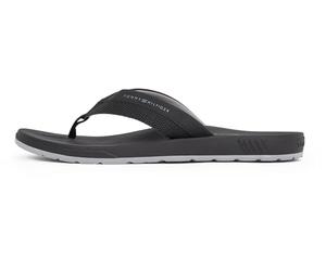 Tommy Hilfiger Chanclas Hombre Molded Beach Sandal con logotipo, Negro (Black), 40