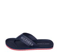 Tommy Hilfiger Chanclas Hombre Comfort Beach Sandal con logotipo, Azul (Military Denim), 40