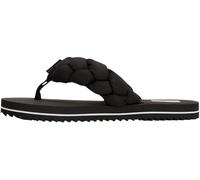 Tommy Hilfiger Chanclas Mujer Braided Beach Sandal con tira trenzada, Negro (Black), 37