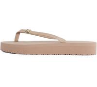Tommy Hilfiger Chanclas Mujer Elevated Chic Beach Sandal con plataforma, Marrón (Claystone), 40