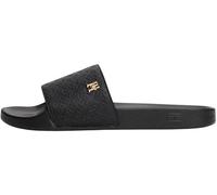 Tommy Hilfiger Chanclas Mujer Monogram elegante, Negro (Black), 39