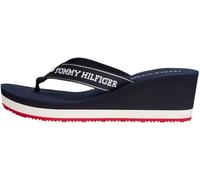 Tommy Hilfiger Chanclas Mujer Summer Sandal con cuña, Azul (Space Blue), 41