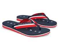 TOMMY HILFIGER Sandalias de dedo 'Loves Ny Beach' marino / rojo / blanco 41 marino / rojo / blanco