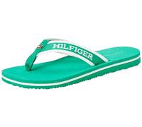 Tommy Hilfiger Chanclas Sandalias Mujer Pool Slide Sandalias de Dedo, Verde (Olympic Green), 36 EU