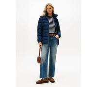TOMMY HILFIGER Chaqueta acolchada semilarga con capucha. Color azul marino