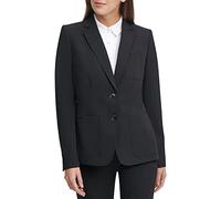 Tommy Hilfiger Chaqueta Blazer de Trabajo con Dos Botones para Mujer, Negro -, 6