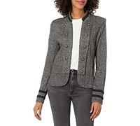 Tommy Hilfiger Chaqueta Casual con Banda Frontal Abierta para Mujer, Negro, Multi, XXL