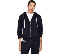 Tommy Hilfiger Chaqueta con Cremallera Hombre Essential Fleece Zip Through con Bolsillos, Azul (Desert Sky), S