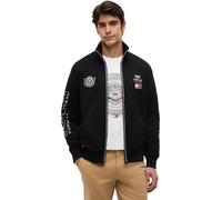 Tommy Hilfiger Chaqueta con cremallera Unisex TH X Cadillac F1 Racing Track Top con cuello alto, Negro (Black), XL